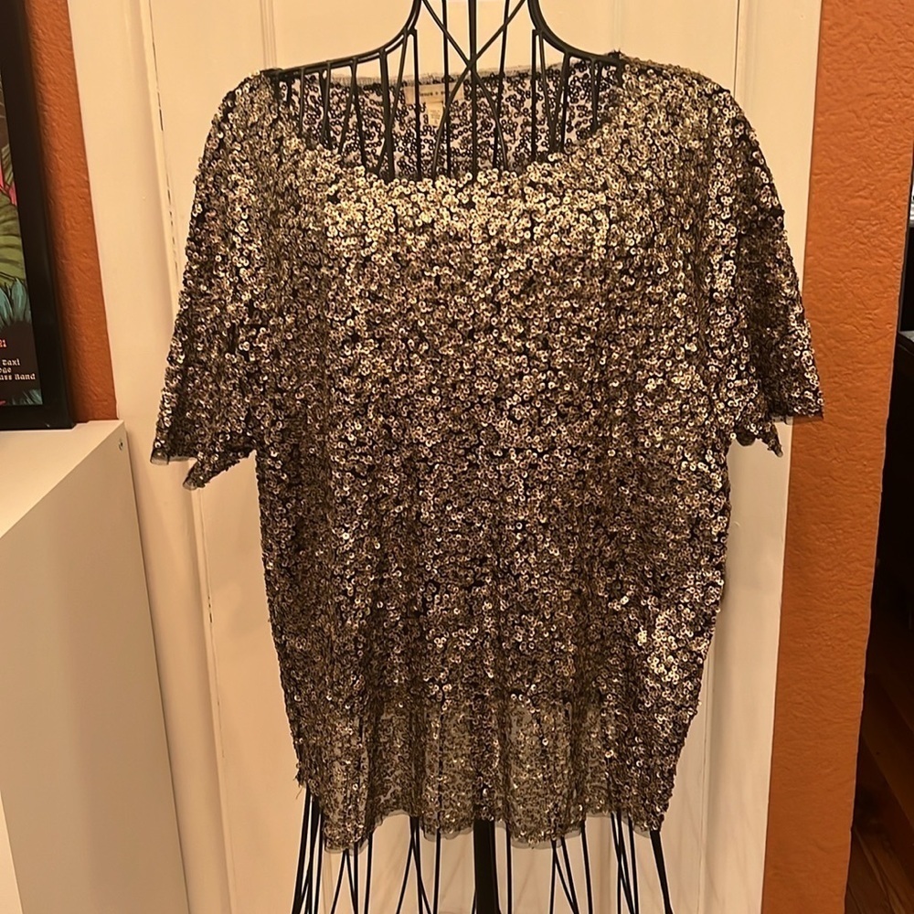 Urban Outfitters Silence + Noise Sequin Top-Size S